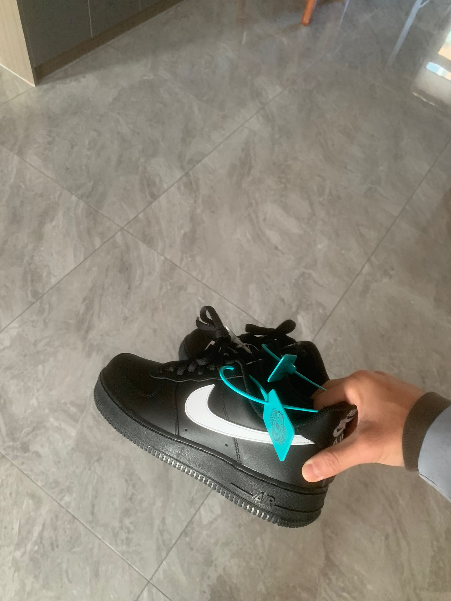 custom review-Nike Air Force 1 Abrasion Resistant Низкие Кроссовки для скейтбординга Унисекс Черный Белый