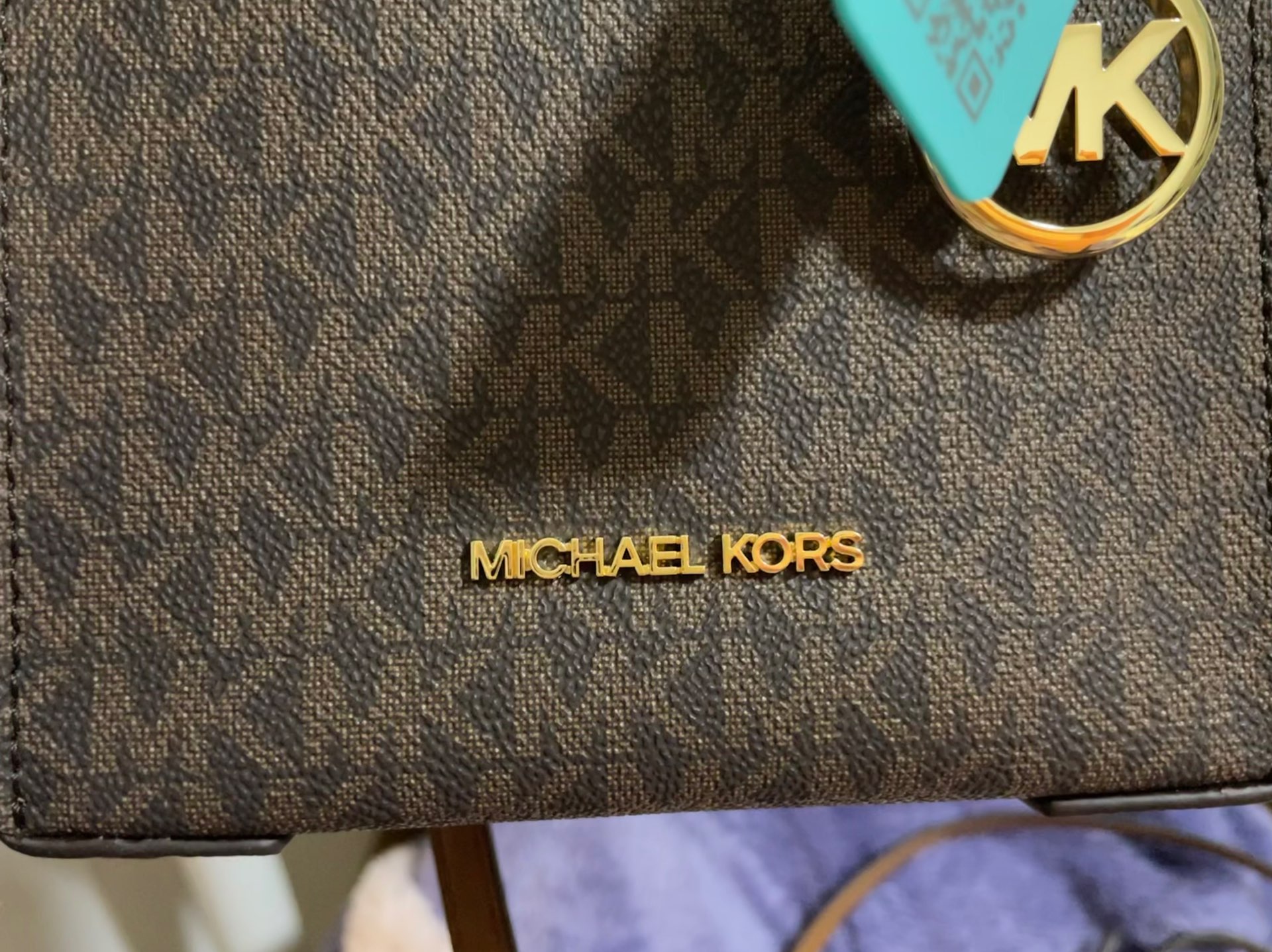 custom review-MICHAEL KORS Mercer Кожа Сумка Extra Mini Женская Желудево-Коричневая