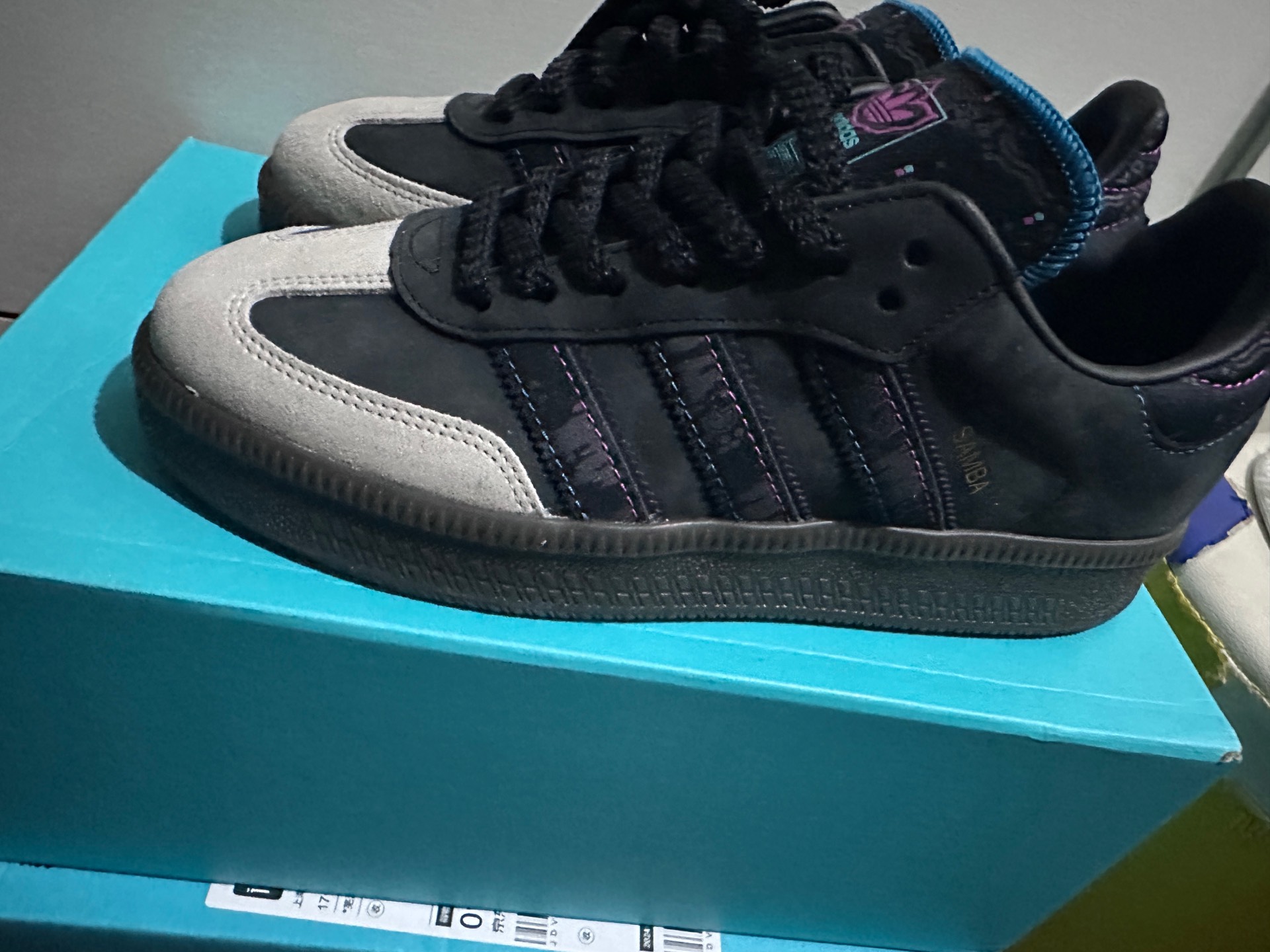 custom review-Adidas Originals Samba XLG Abrasion Resistant Низкие Кроссовки для скейтбординга Унисекс Черные