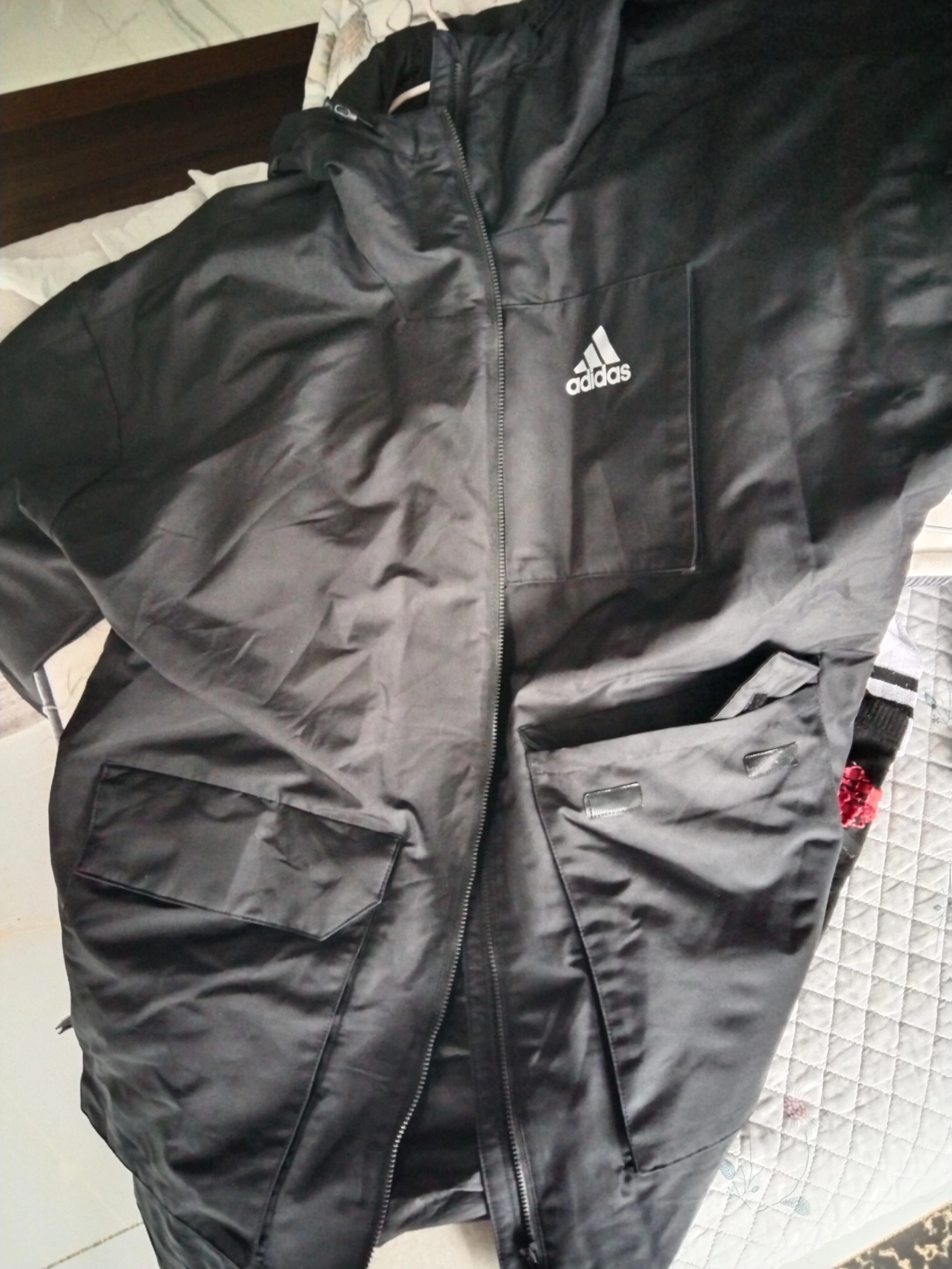 custom review-Adidas Пуховик Зимний Мужской Черный