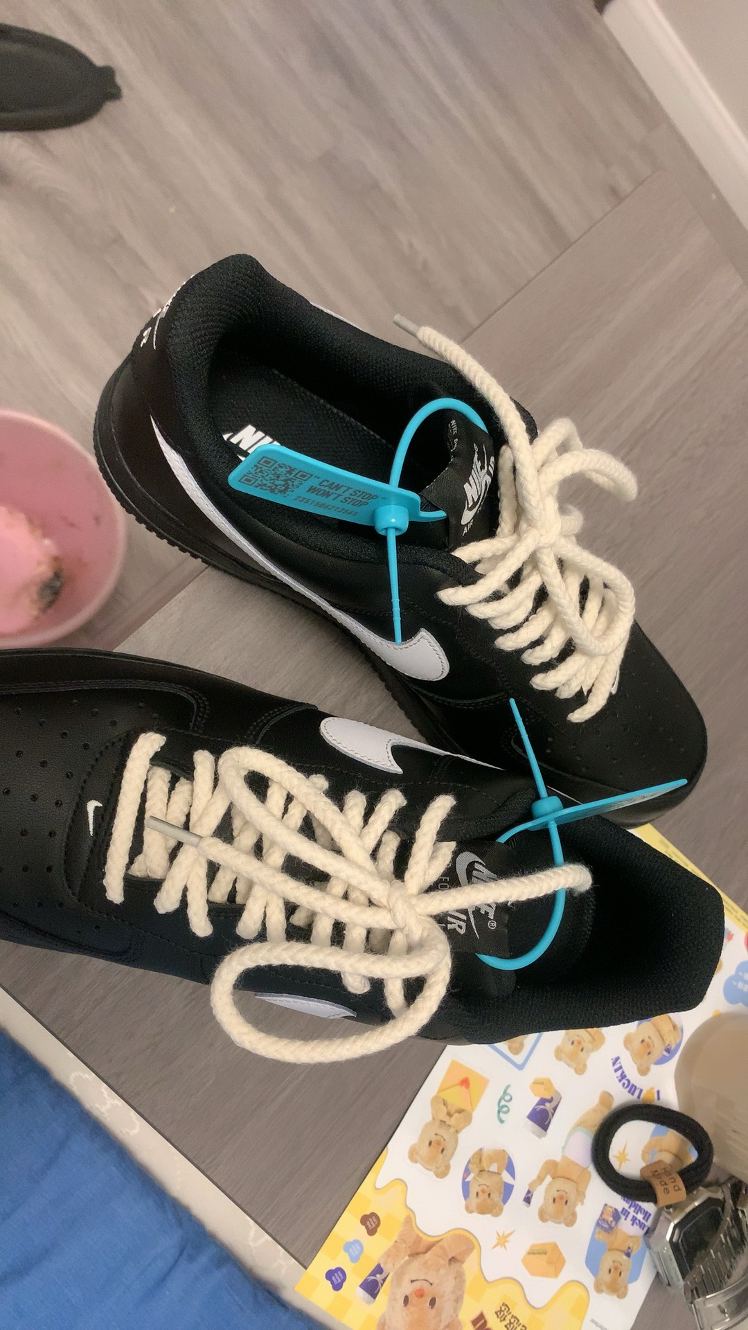 custom review-Nike Air Force 1 Low '07 Black White 2023
