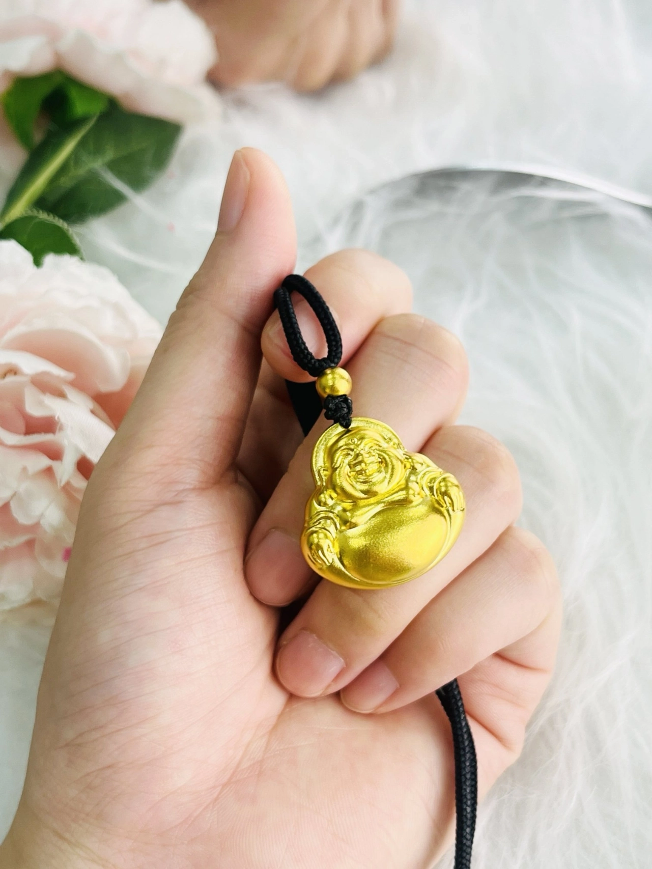 我真的太爱这个金佛吊坠了