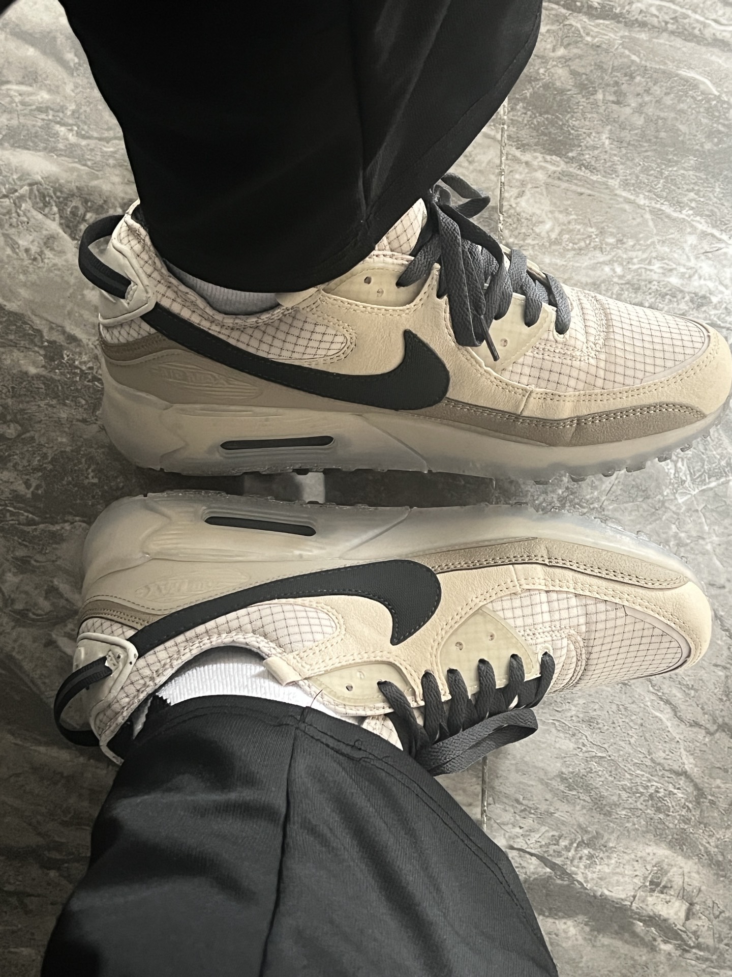 custom review-Nike Air Max 90 Low Топ Air Cushion Повседневные Беговые кроссовки Унисекс Хаки Переработанный материал