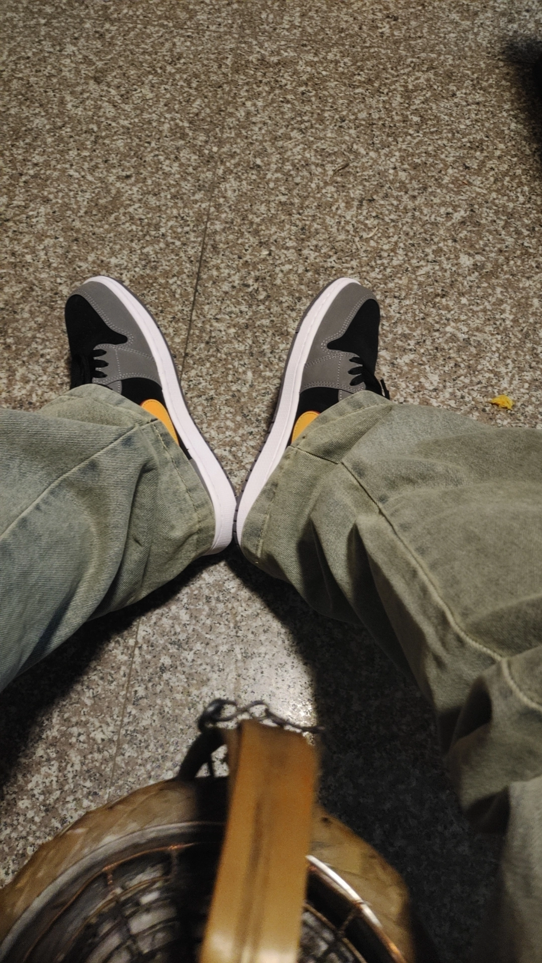 custom review-Jordan Air Jordan 1 Low Топ Винтажные Баскетбольные Кроссовки Мужские Серый Черный