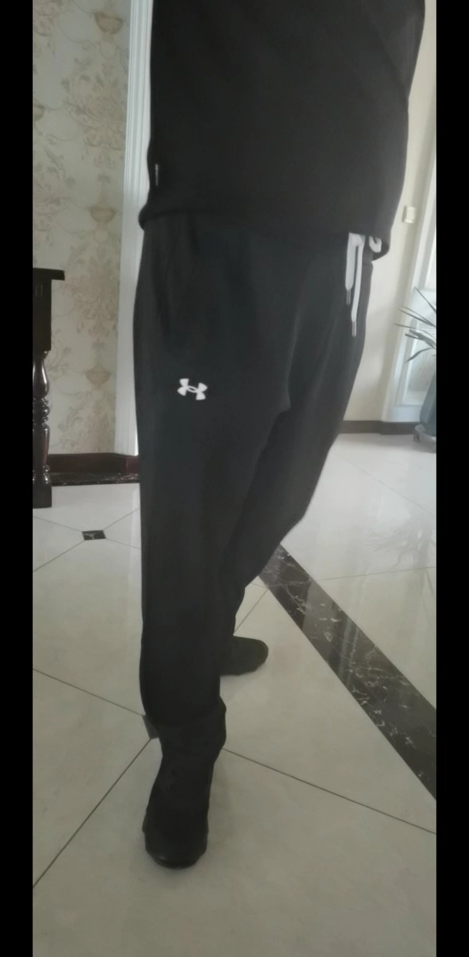 custom review-Under Armour Вязаные Тренировочные Брюки Мужские Черные