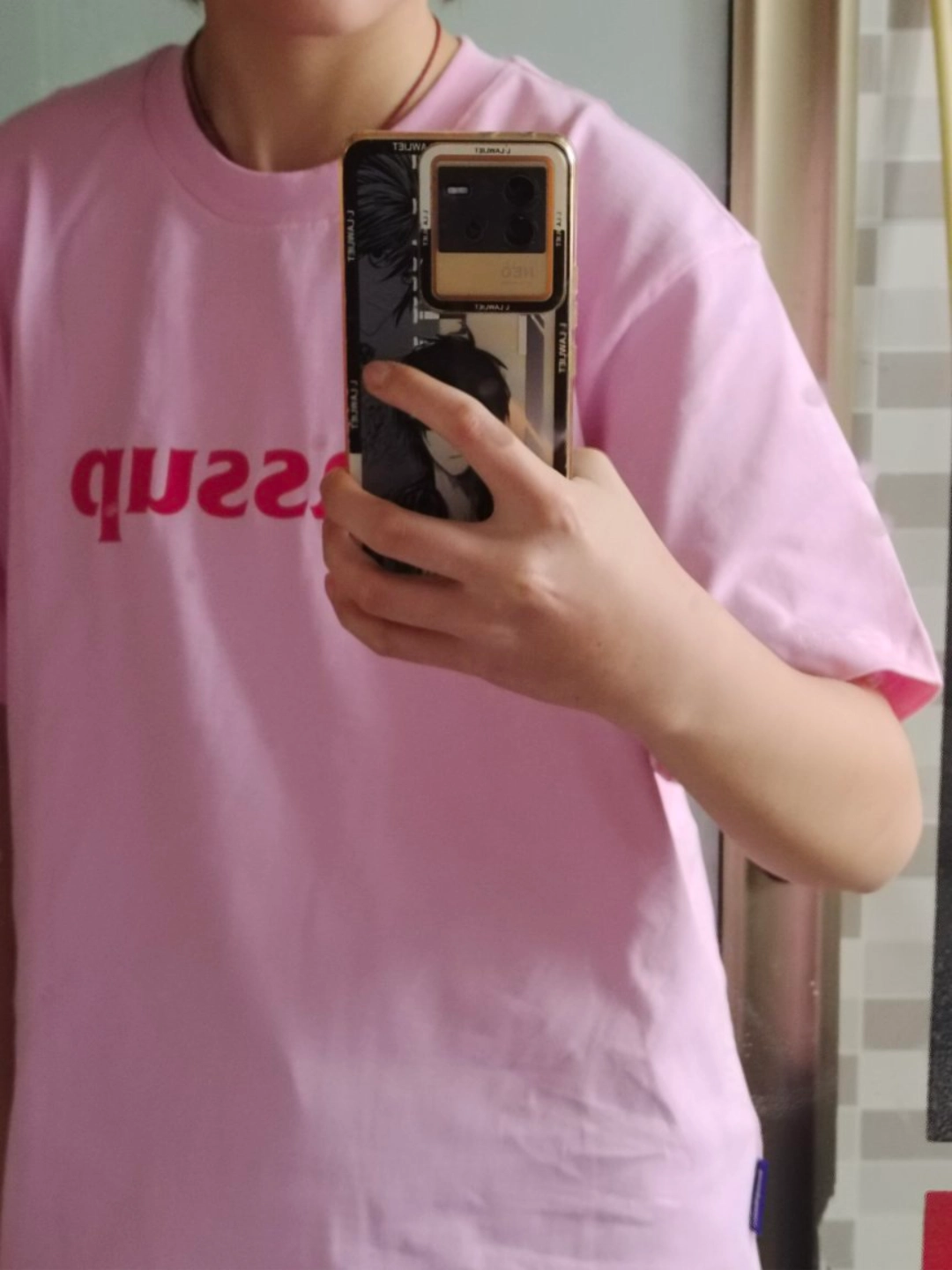 custom review-WASSUP логотип Короткий рукав T-рубашки Унисекс