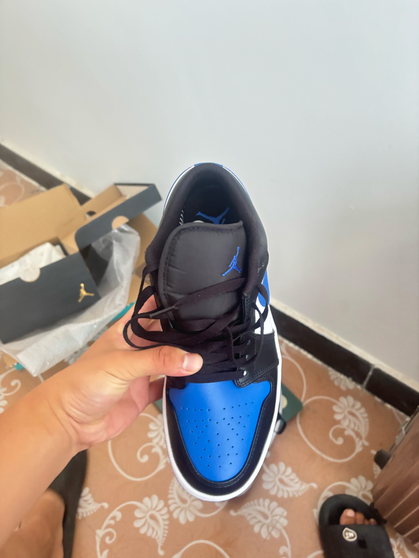 custom review-Jordan 1 Low Alternate Royal Toe