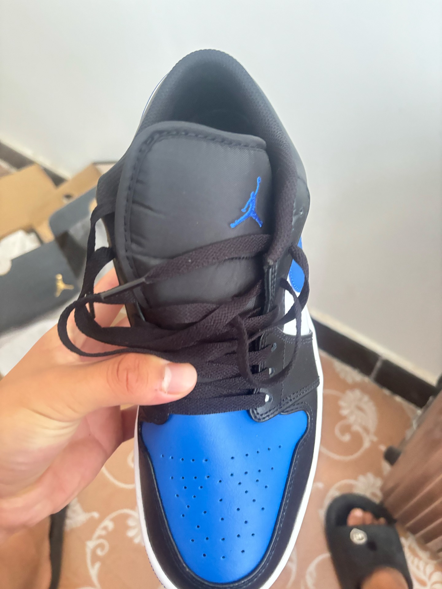 custom review-Jordan 1 Low Alternate Royal Toe