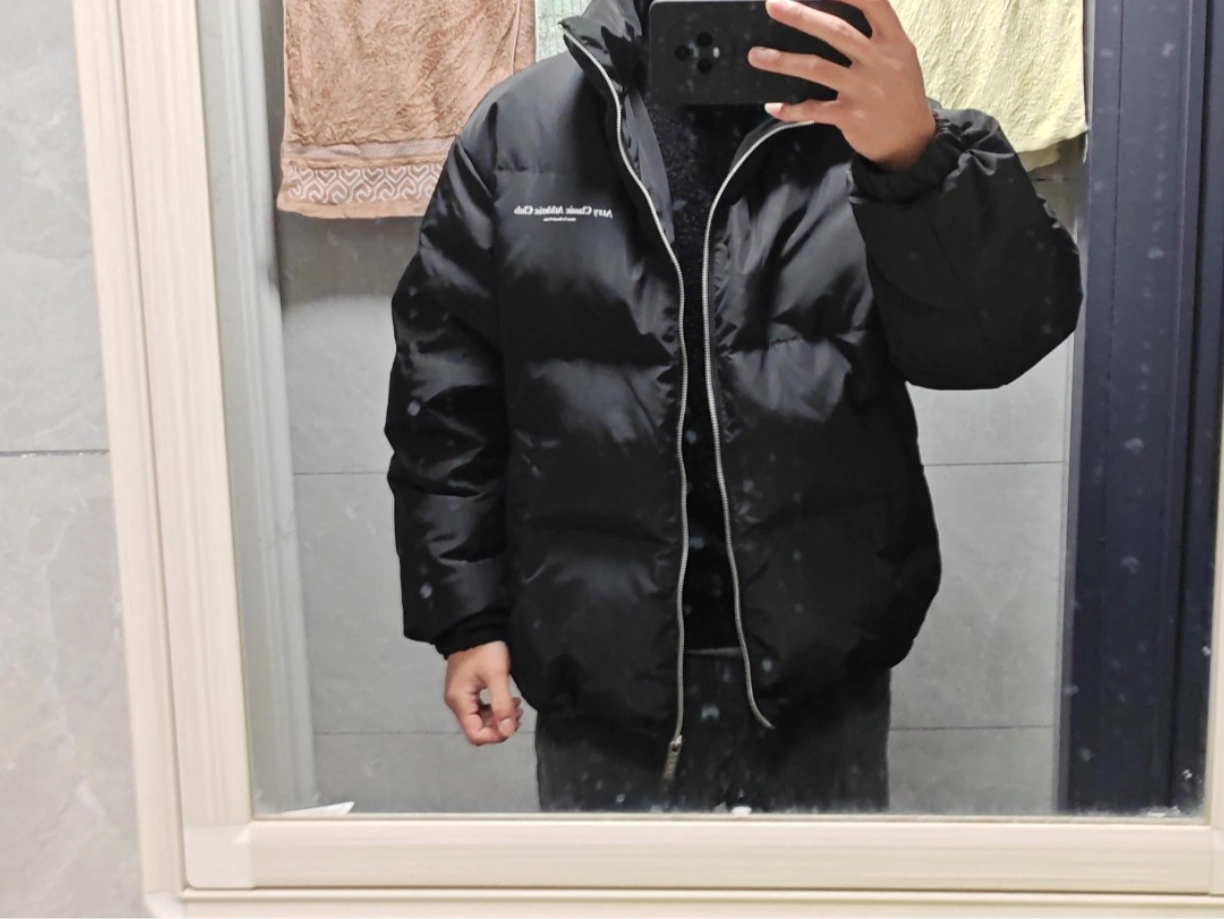 custom review-Atry Alphabet slogan series Пуховик Унисекс