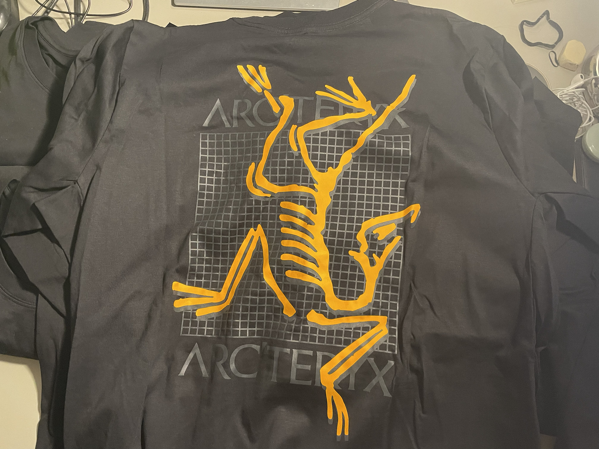 始祖鸟arcmulti bird logo金色鸟标