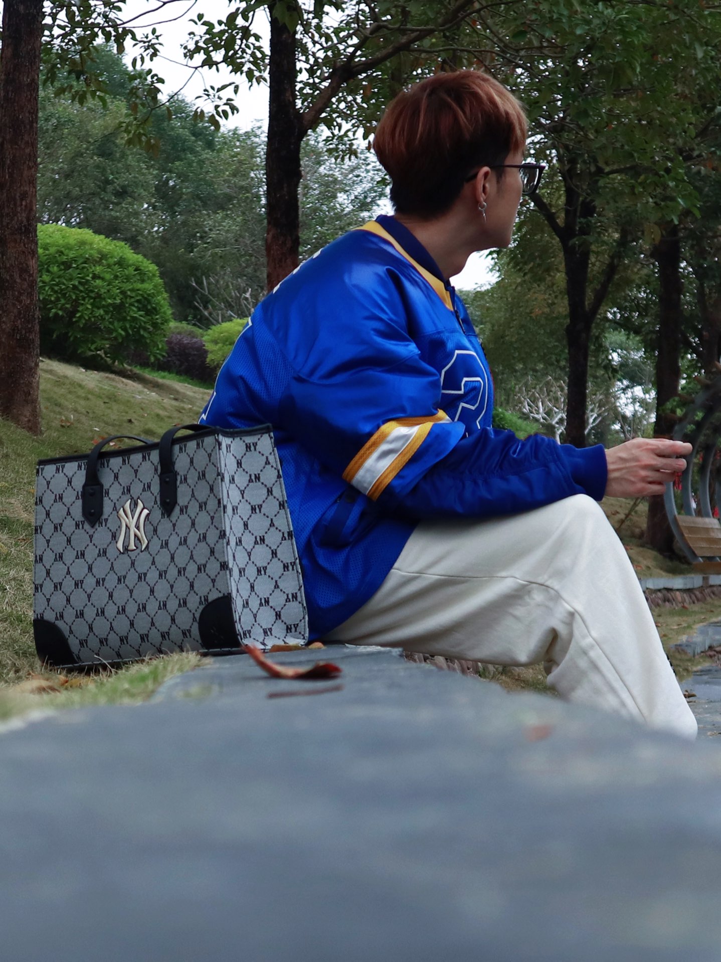 custom review-Nike X AMBUSH Куртка Азиатская версия Унисекс Синий