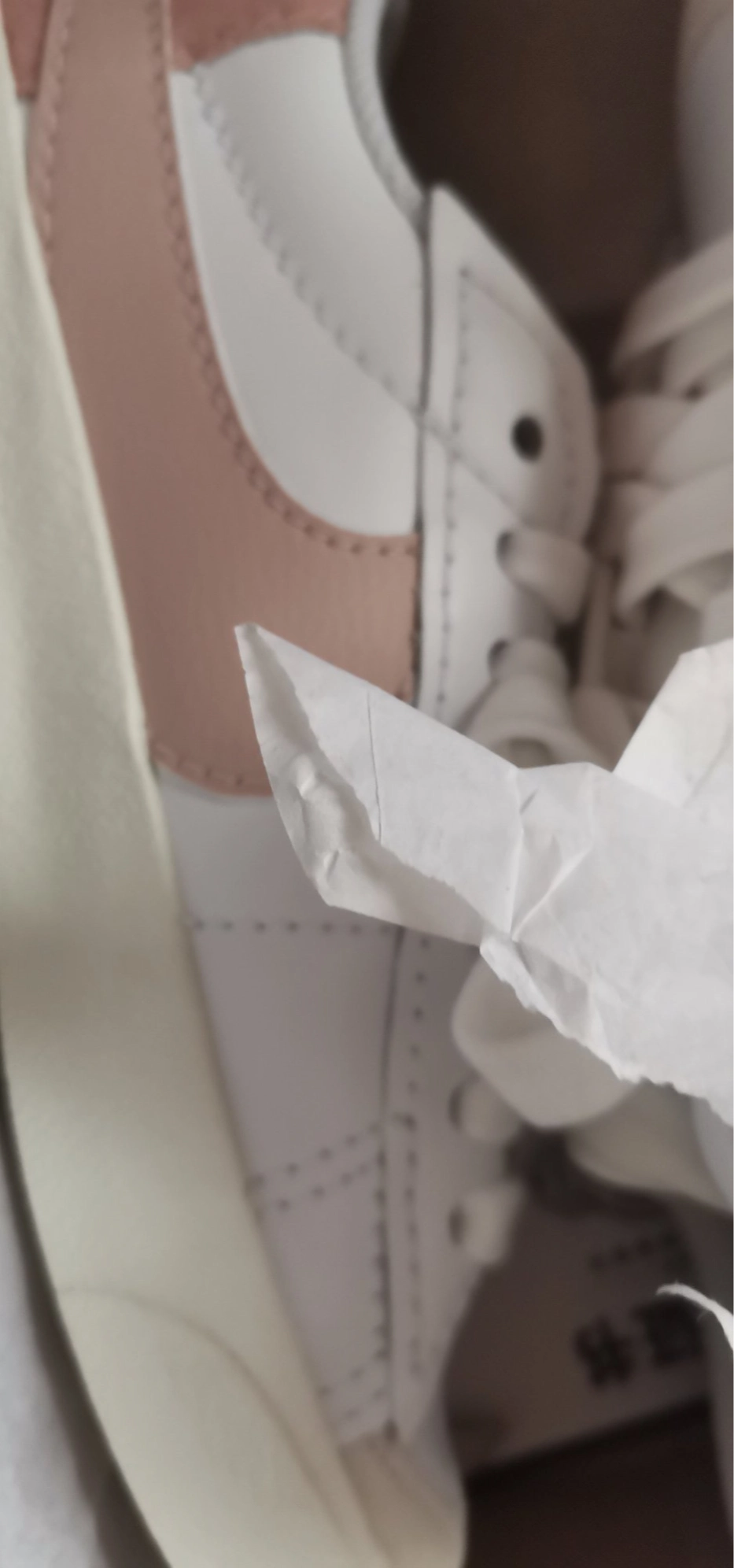 custom review-Nike Blazer Low Топ Скейтборд Кроссовки Женские Белые Розовые