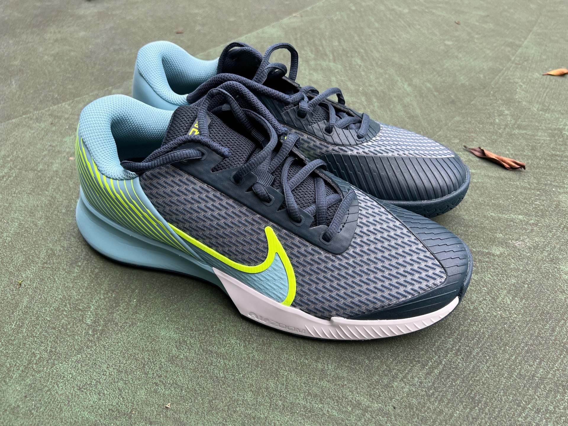 custom review-Nike Air Zoom Vapor Pro 2 Low Топ Кроссовки для тенниса Унисекс Синий Зеленый