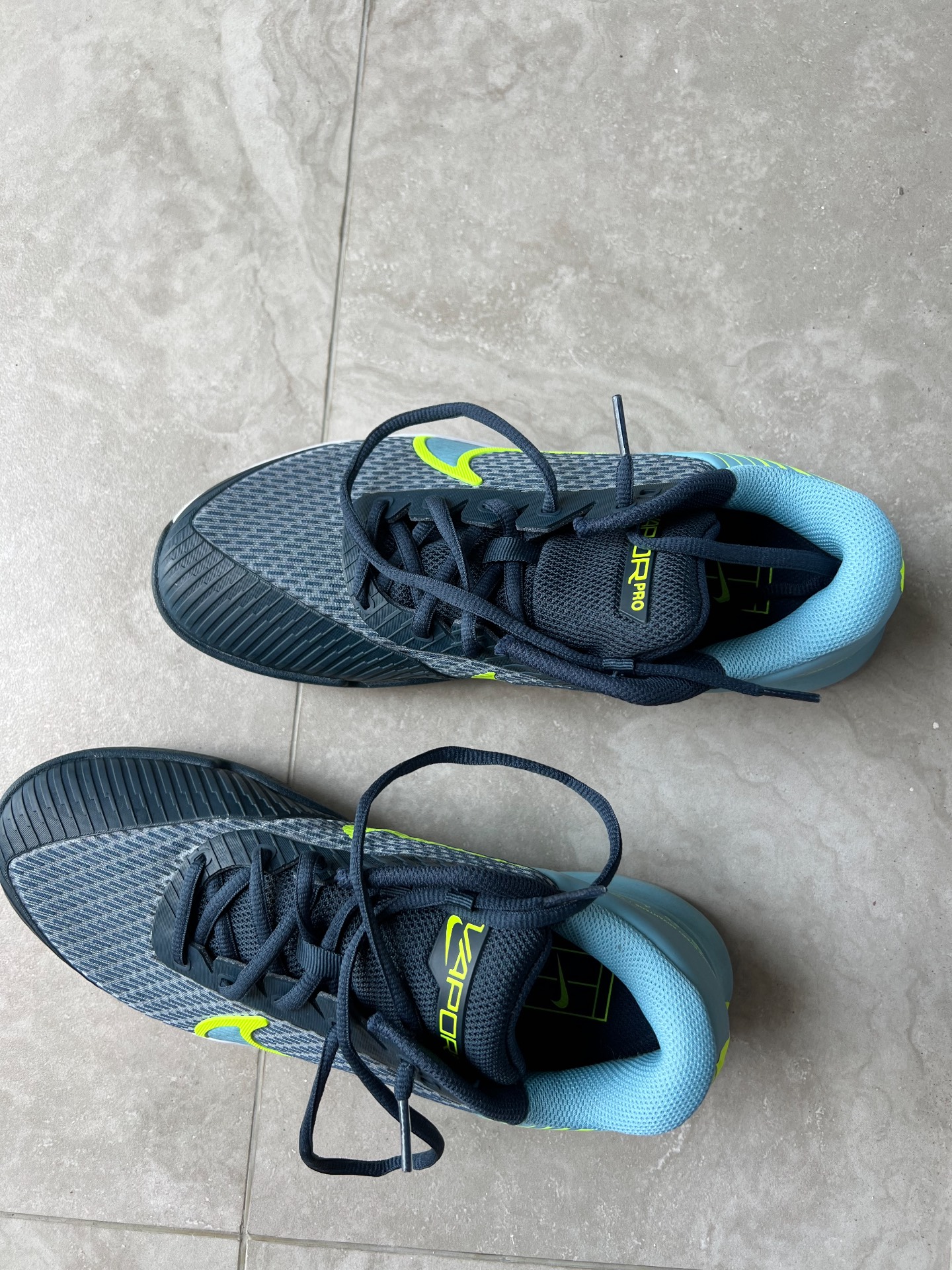 custom review-Nike Air Zoom Vapor Pro 2 Low Топ Кроссовки для тенниса Унисекс Синий Зеленый