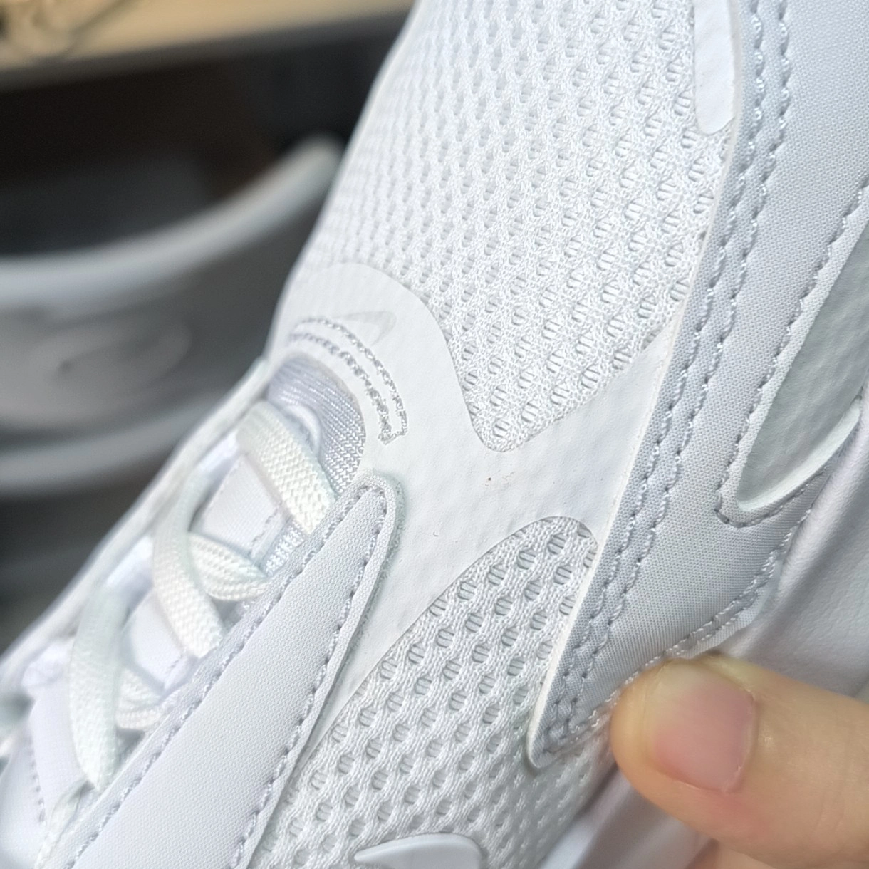 custom review-Nike Air Max Bolt Аbrasion Resistant Низкие Беговые Кроссовки Женские Чисто Белые