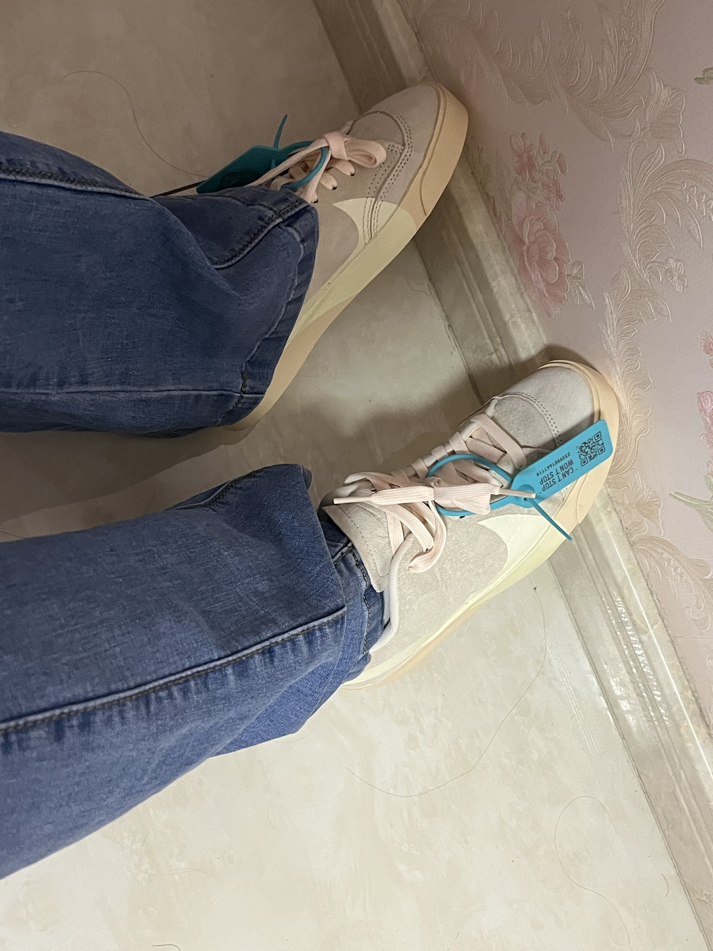 custom review-Nike Blazer L Low Топ Скейтборд Кроссовки Женские Вишневый Цветок Розовый