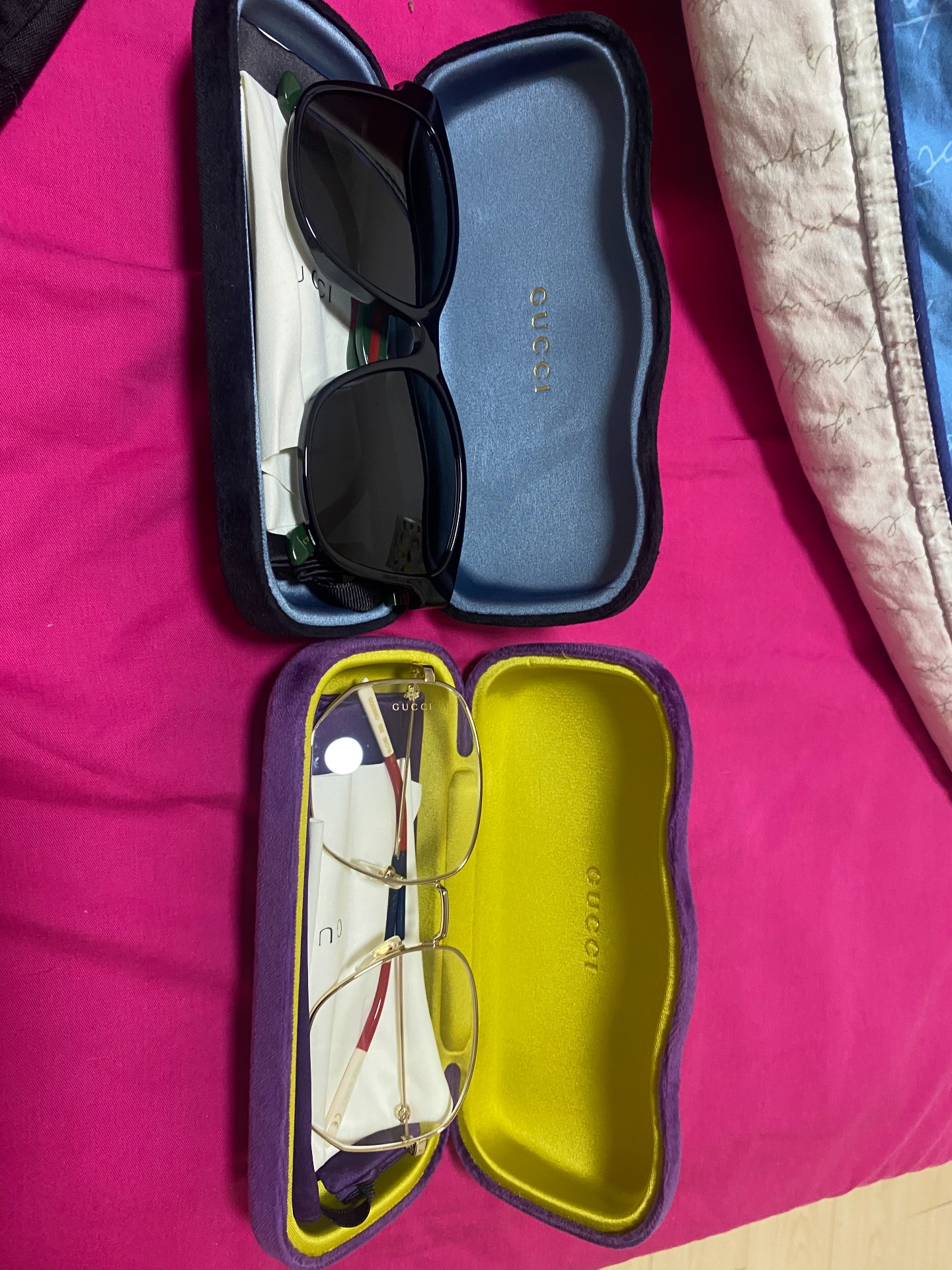 custom review-GUCCI Web Пластиковая оправа Квадратные Солнцезащитные очки Унисекс Черные