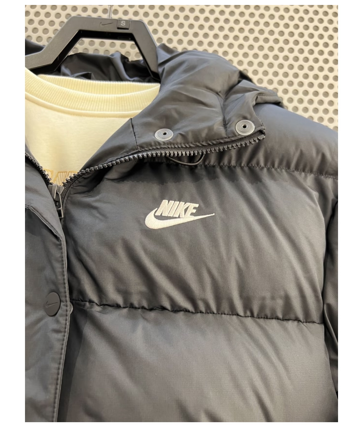 custom review-nike Пуховая куртка Женская Черная