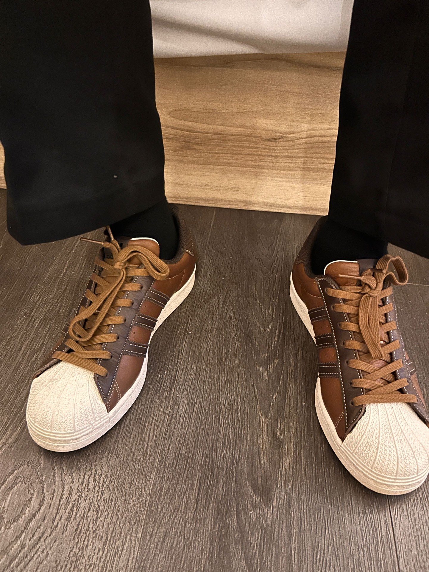 custom review-Adidas Originals SUPERSTAR Амортизация Износостойкие Низкие Кроссовки для Скейтбординга Унисекс Темно-Кофейный