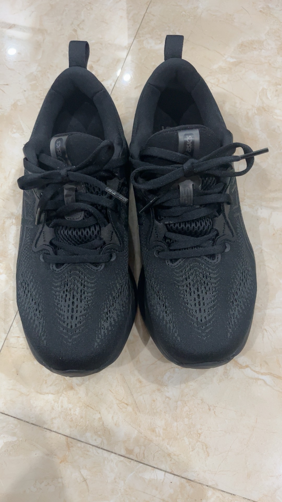 custom review-ASICS Гель CUMULUS 25 Светоотражающий Ткань Дышащий Низкий Верх Беговые кроссовки Мужской Черный