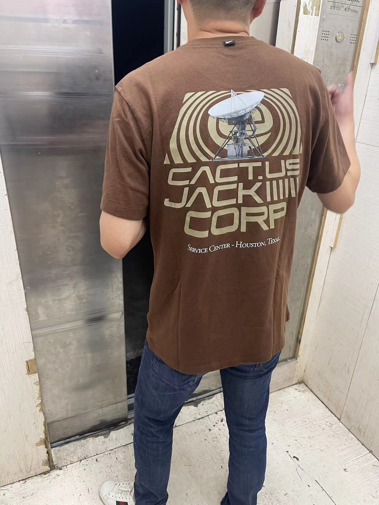 custom review-Nike X Travis Scott T-Shirt Азиатская версия Мужская Темно-красная