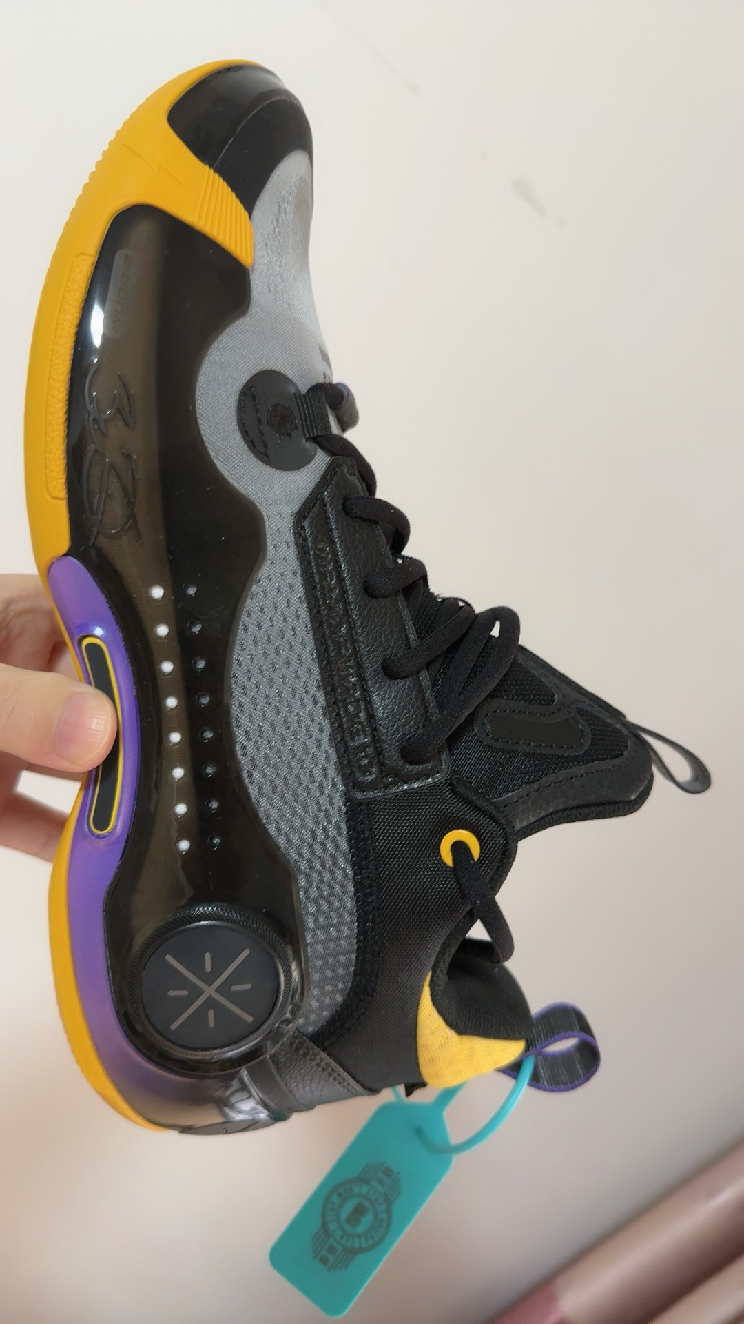 custom review-Подкладка WOW 10 Way of Wade 10 'Гостевой' Городской Джерси Амортизация Низкий Топ Баскетбольные Кроссовки Мужской Черный Желтый