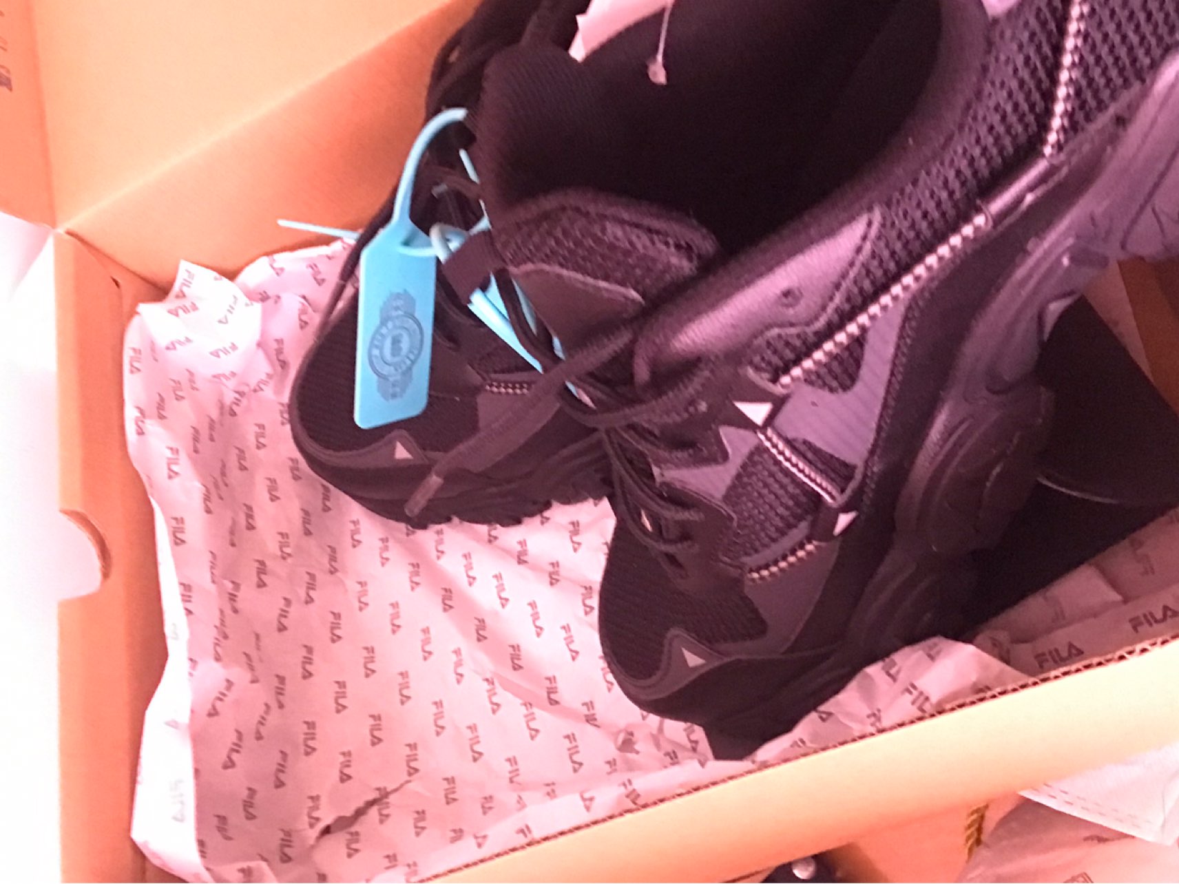 custom review-FILA Бег MIXR Futro Mixr Устойчивый к истиранию Низкий Топ Повседневная Обувь Унисекс Черный Серый