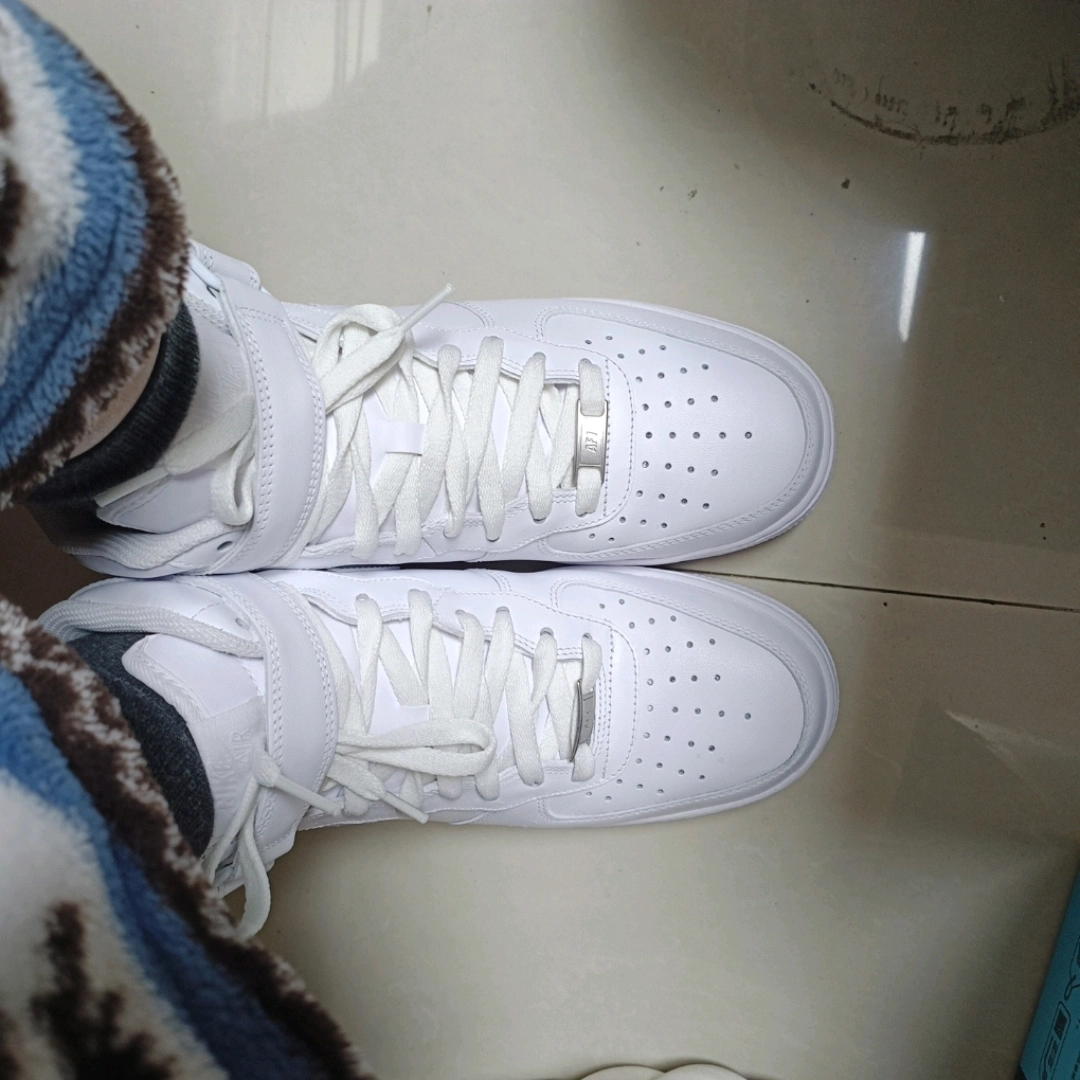 custom review-Nike Air FORCE 1 MID Топ Скейтборд Кроссовки Мужской Чисто Белый