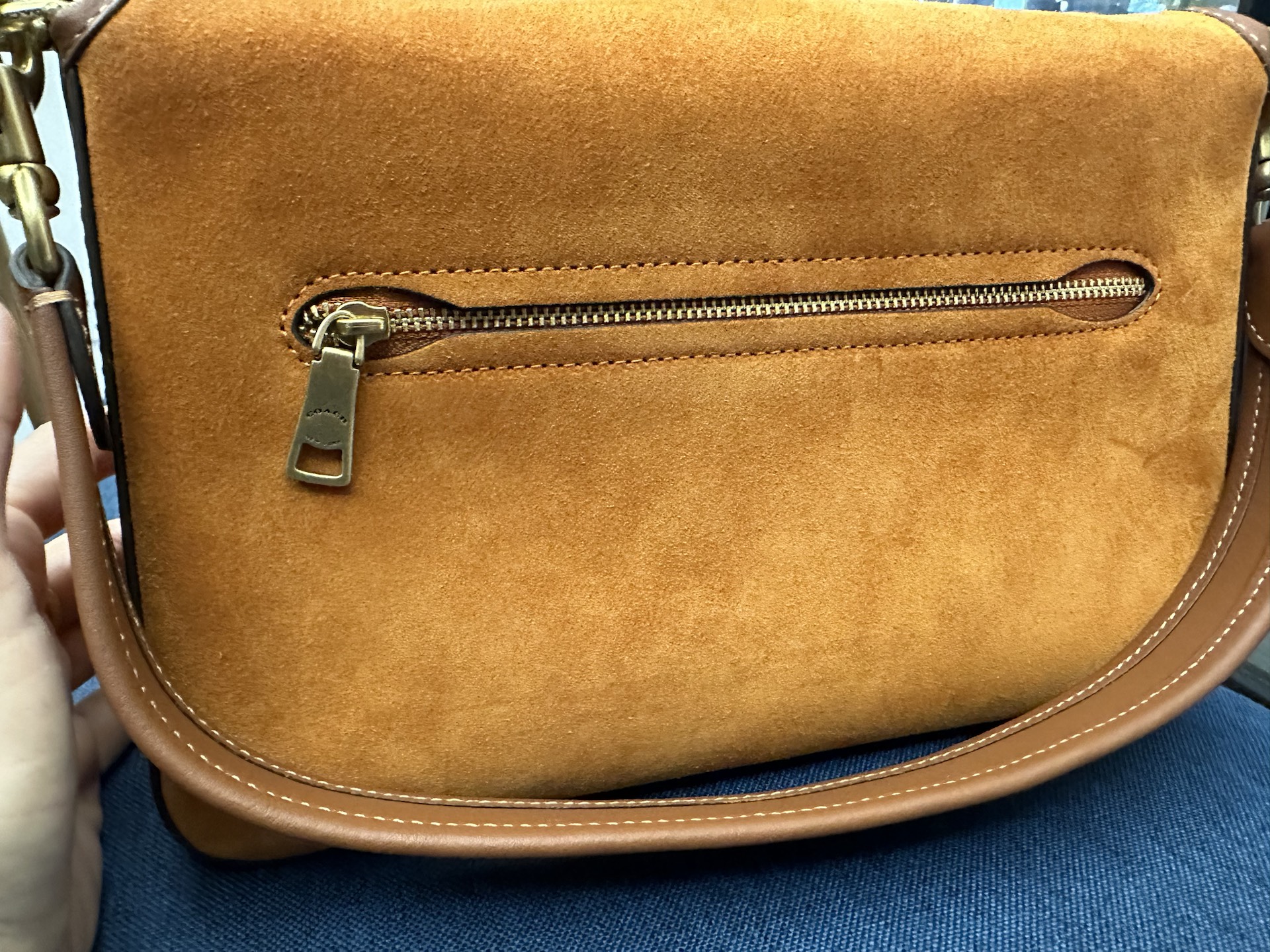 custom review-COACH Tabby Кожа с Замшей Сумка через плечо Мягкий Европейский стиль Портативная Сумка через плечо Сумка через плечо