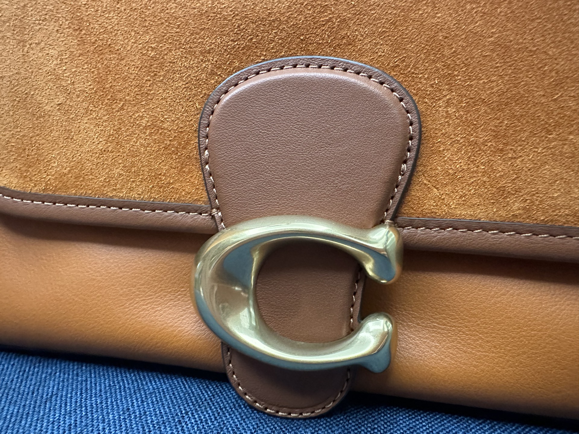 custom review-COACH Tabby Кожа с Замшей Сумка через плечо Мягкий Европейский стиль Портативная Сумка через плечо Сумка через плечо