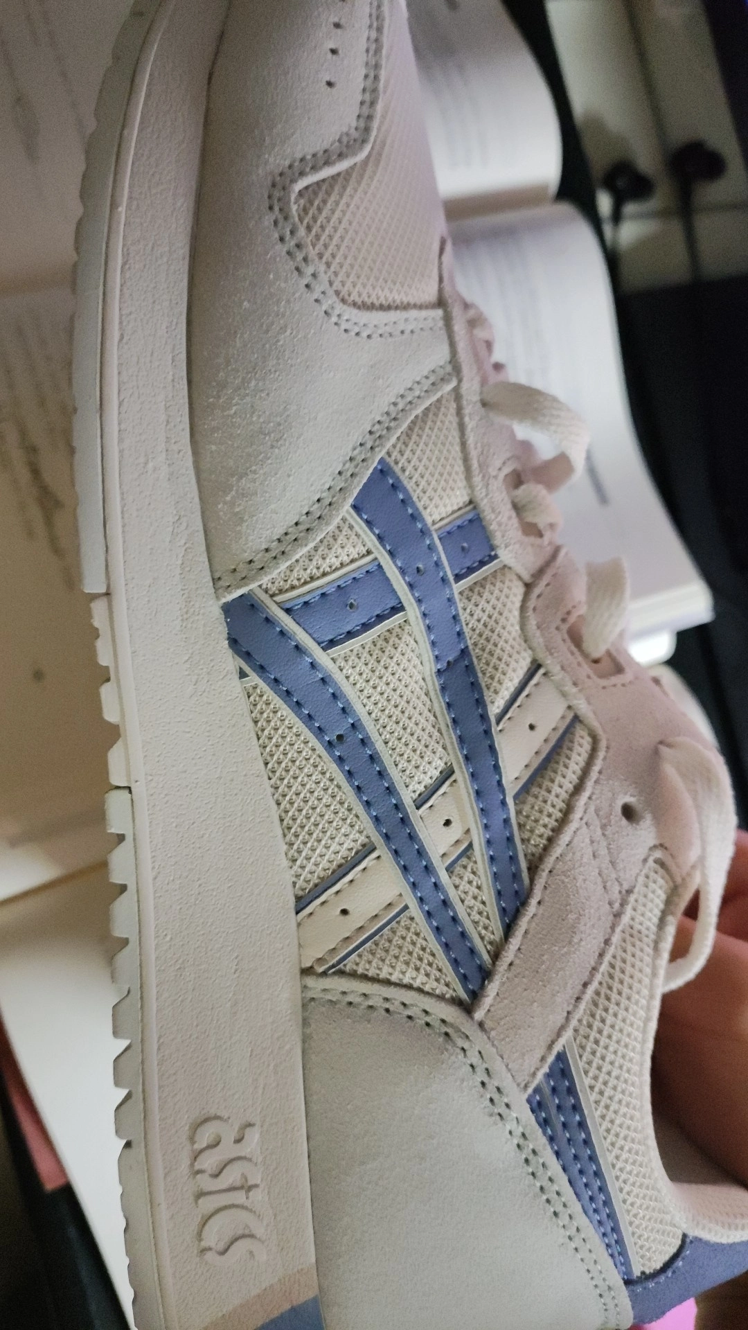 custom review-Asics Lyte Classic Текстиль Синтетическая кожа Спилок коровьей кожи Низкий топ Повседневная обувь Унисекс Серый Синий