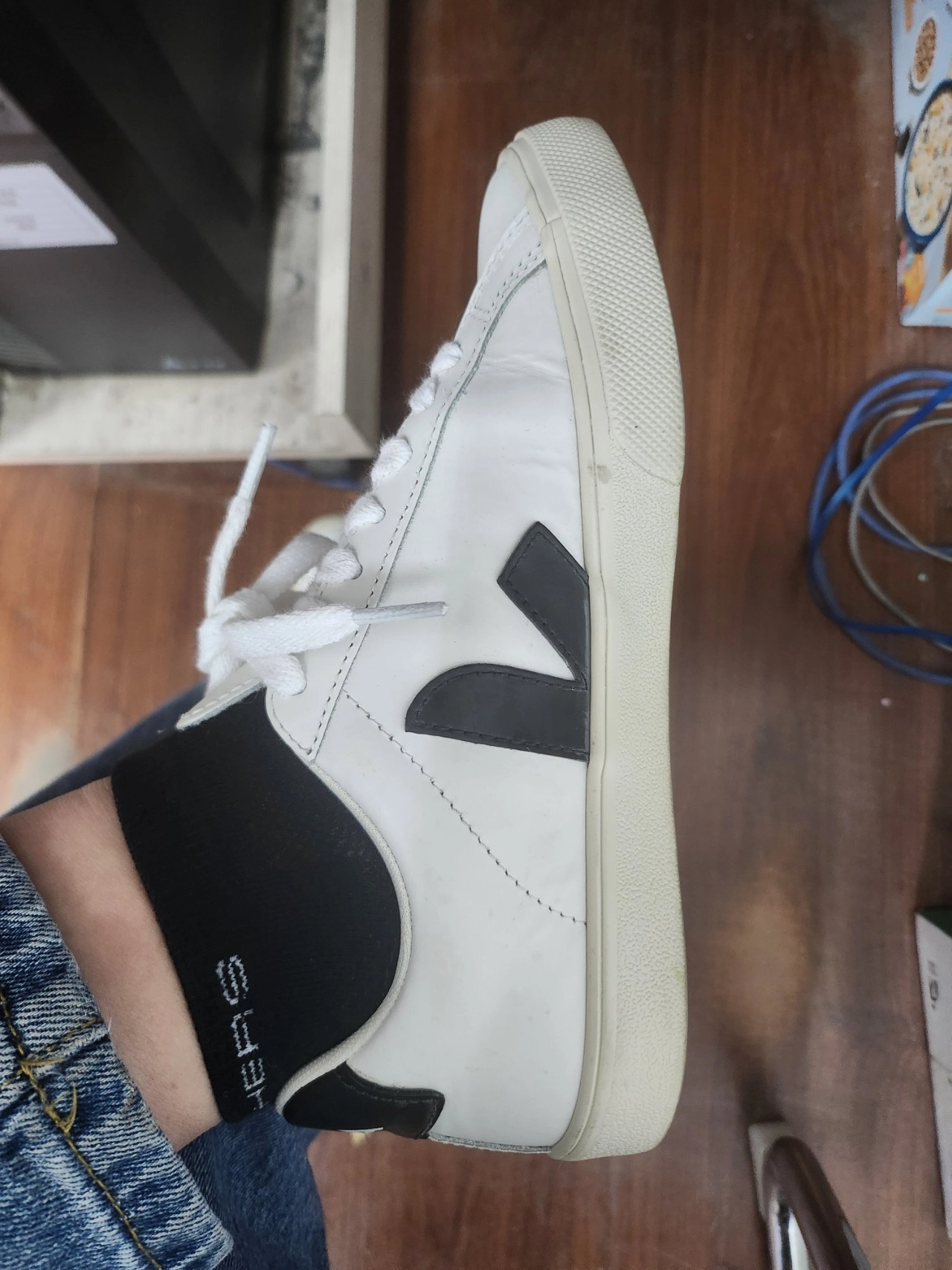 custom review-VEJA Esplar Low Топ Скейтборд Кроссовки Унисекс Черный Белый