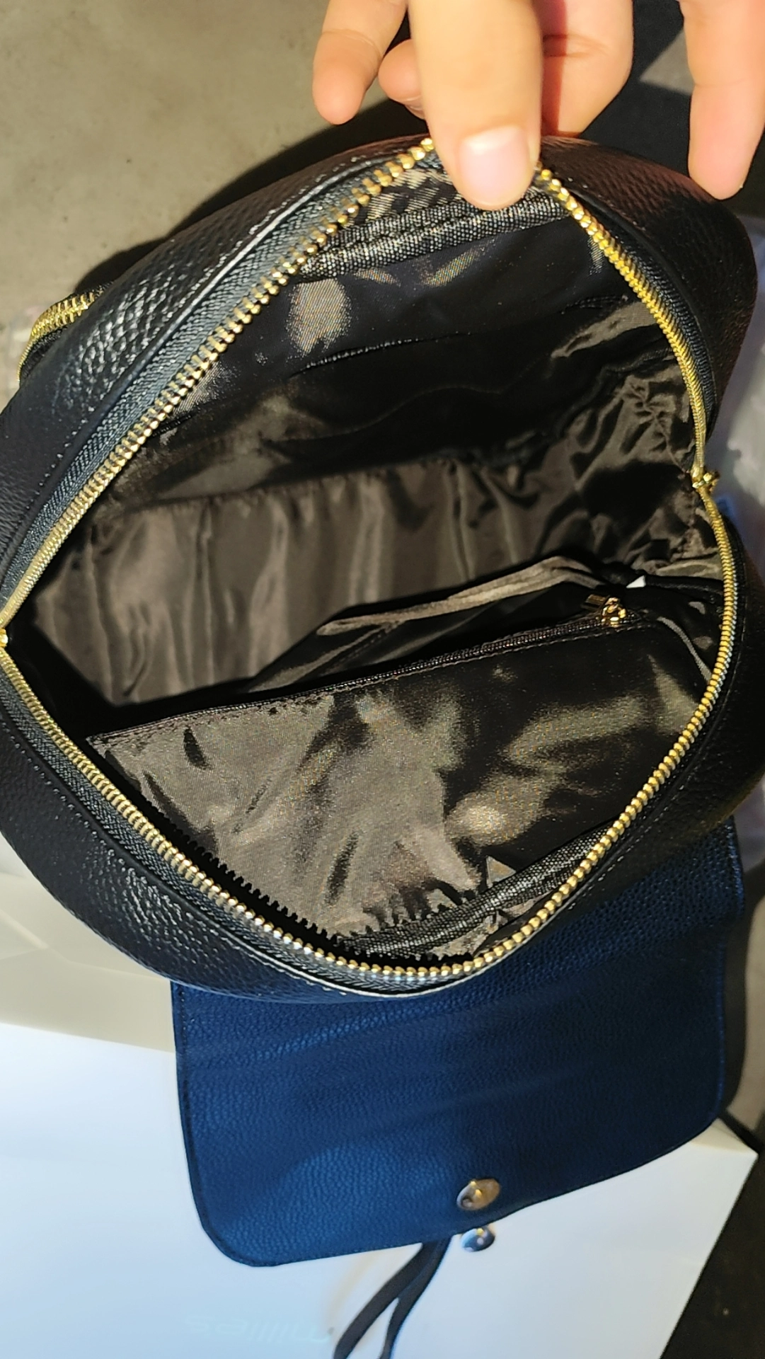 custom review-MILLIE'S Рюкзак из коровьей кожи Стандартный (Standard) Женский Черный