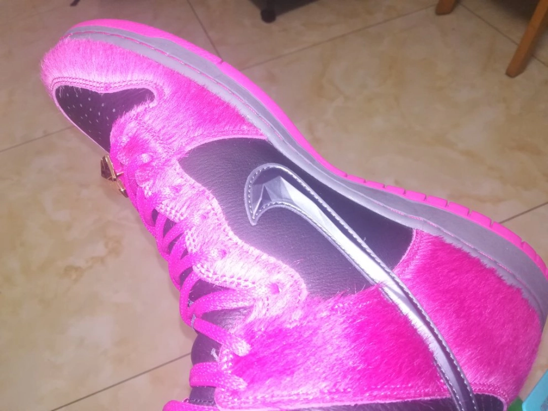 custom review-RUN The Jewels x Nike Dunk SB High Топ Скейтборд Кроссовки Унисекс Розовый Черный