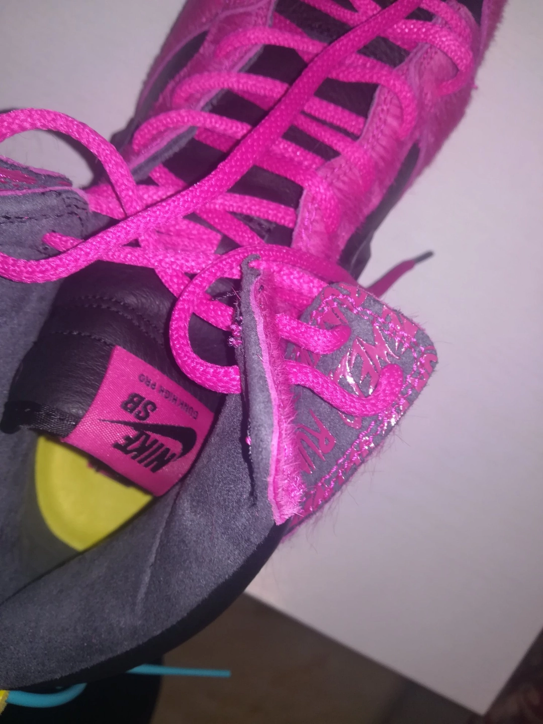 custom review-RUN The Jewels x Nike Dunk SB High Топ Скейтборд Кроссовки Унисекс Розовый Черный