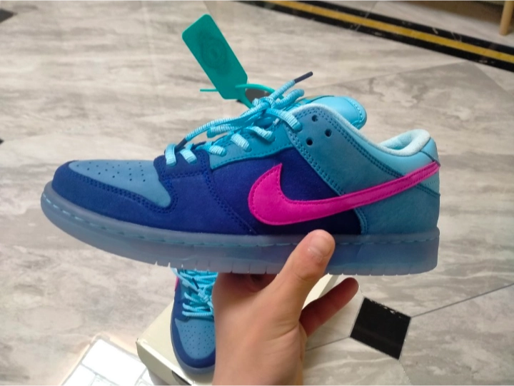 custom review-RUN The Jewels x Nike Dunk SB Rap Group Коллаборация Скаутер Кроссовки Low Top Синий Monster Унисекс Синий