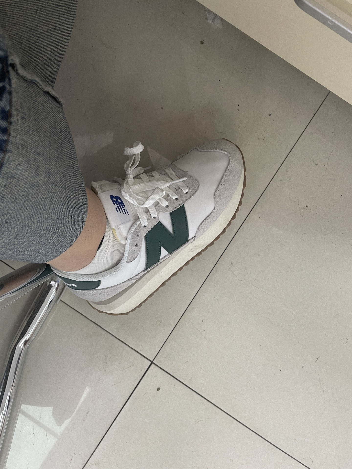 custom review-New Balance NB 237 Устойчивый к истиранию Низкий Топ Повседневная Беговая Обувь Унисекс Серый Зеленый