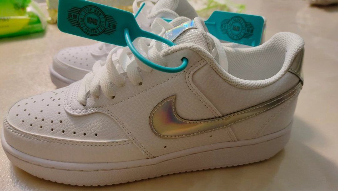 custom review-Nike Court Vision 1 Low Топ Скейтборд Кроссовки Женские Белые