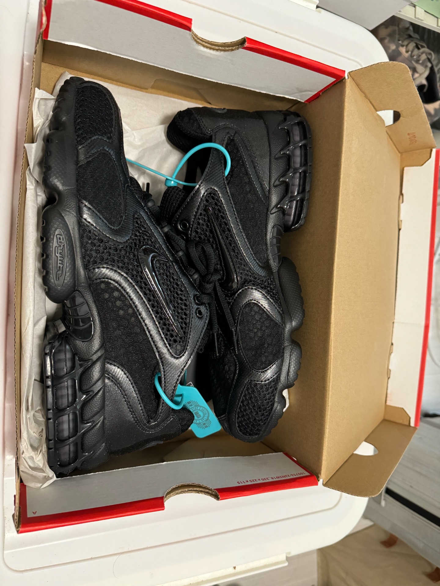 custom review-Nike Air Zoom Spiridon Cage 2 Устойчивый к истиранию Низкий Топ Casual Мужской Черный