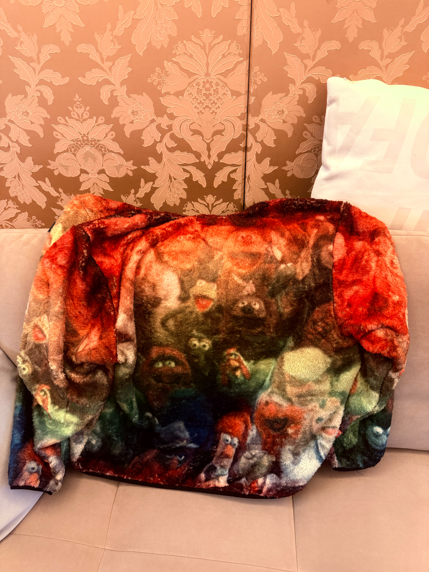 custom review-Supreme SS24 Week6 MUPPETS Флис Куртка Бархат Feel Пальто Унисекс Многоцветный