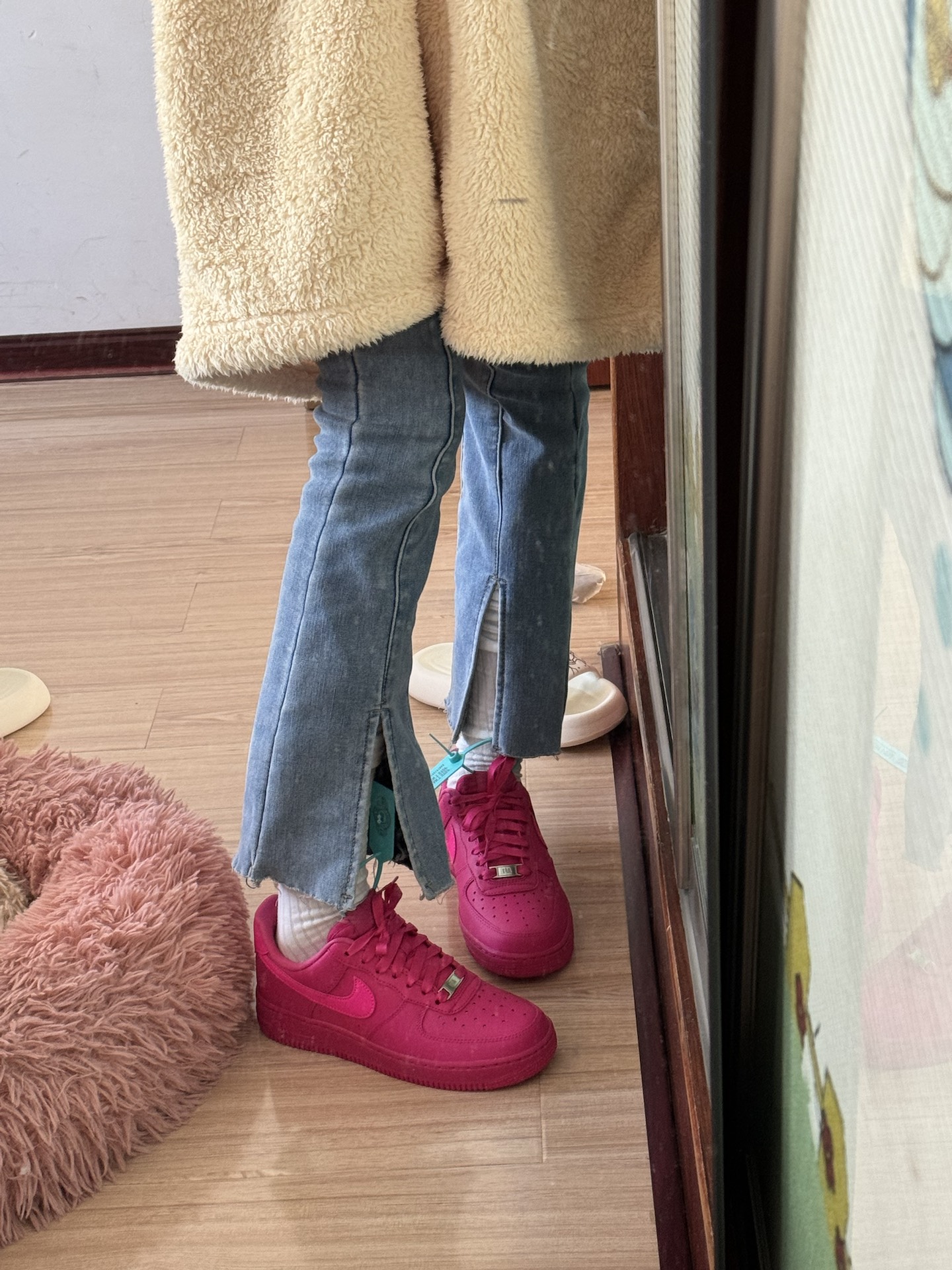 custom review-Nike Air FORCE 1 'Fireberry' Low Топ Скейтборд Кроссовки Женские Розовые