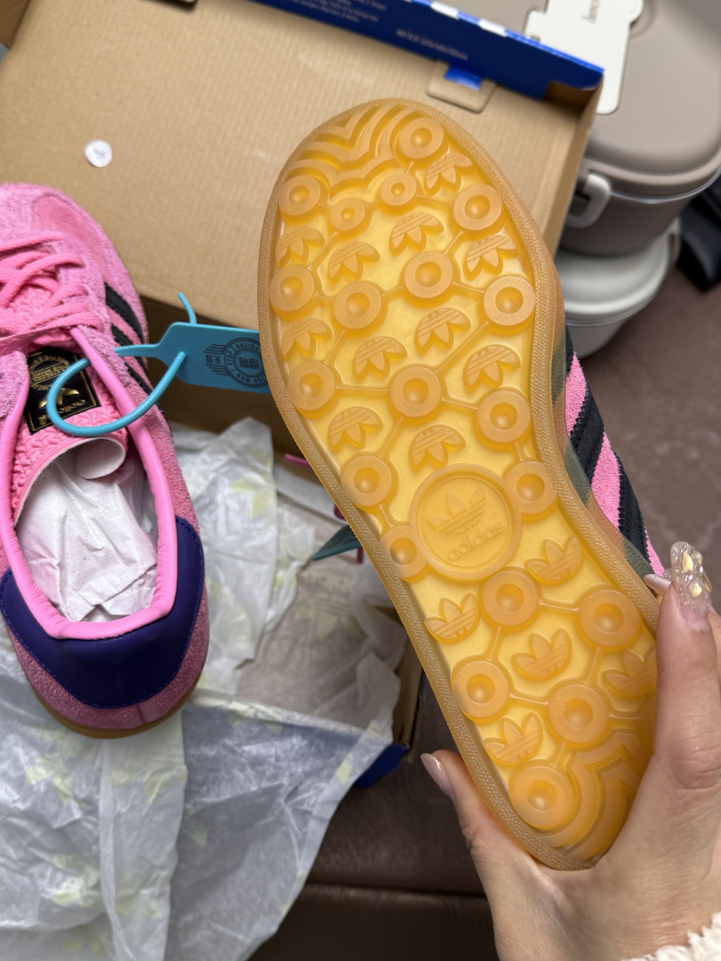 custom review-Adidas Originals Gazelle Low Топ Скейтборд Кроссовки Женские Розовые Черные