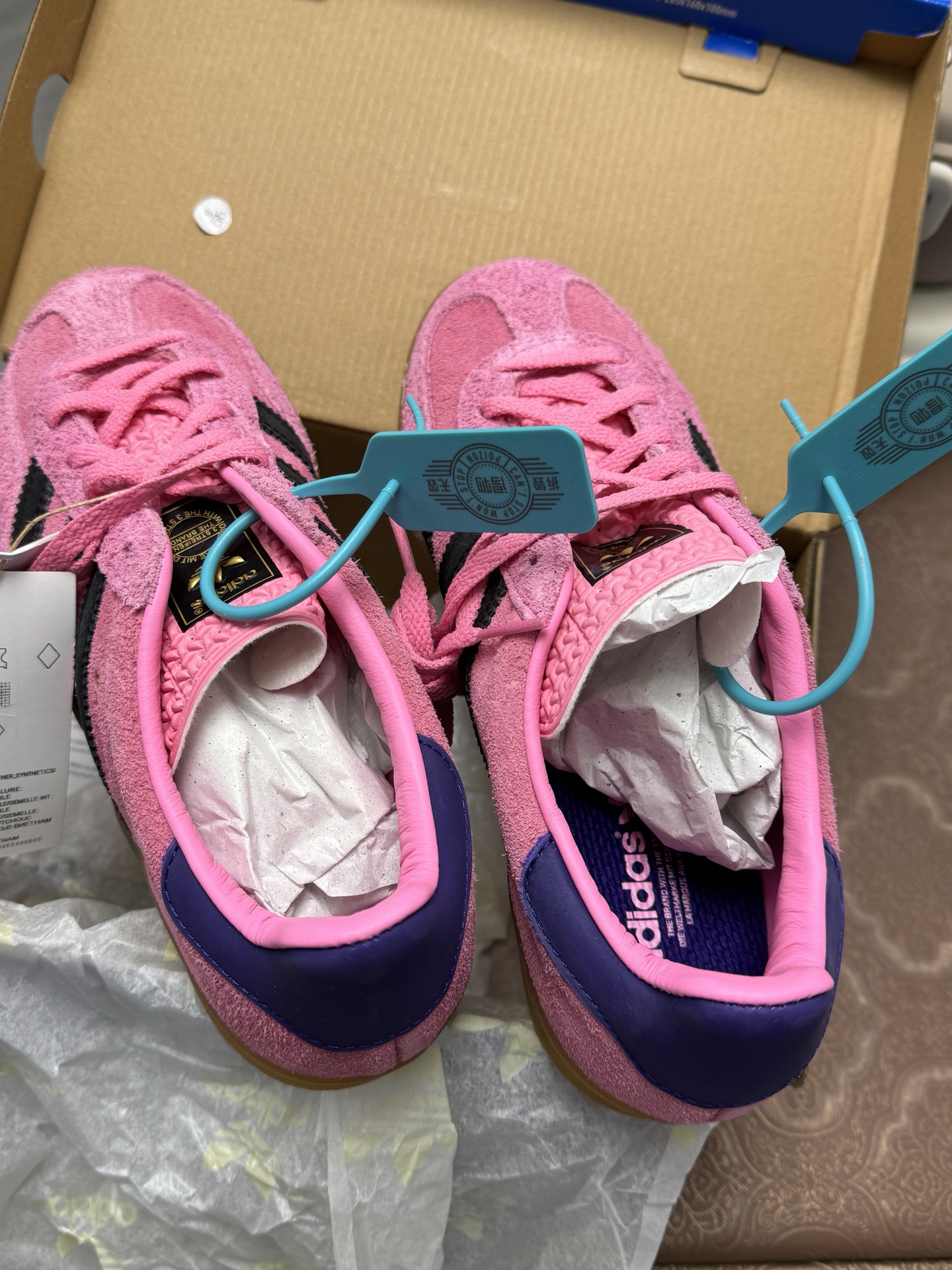 custom review-Adidas Originals Gazelle Low Топ Скейтборд Кроссовки Женские Розовые Черные