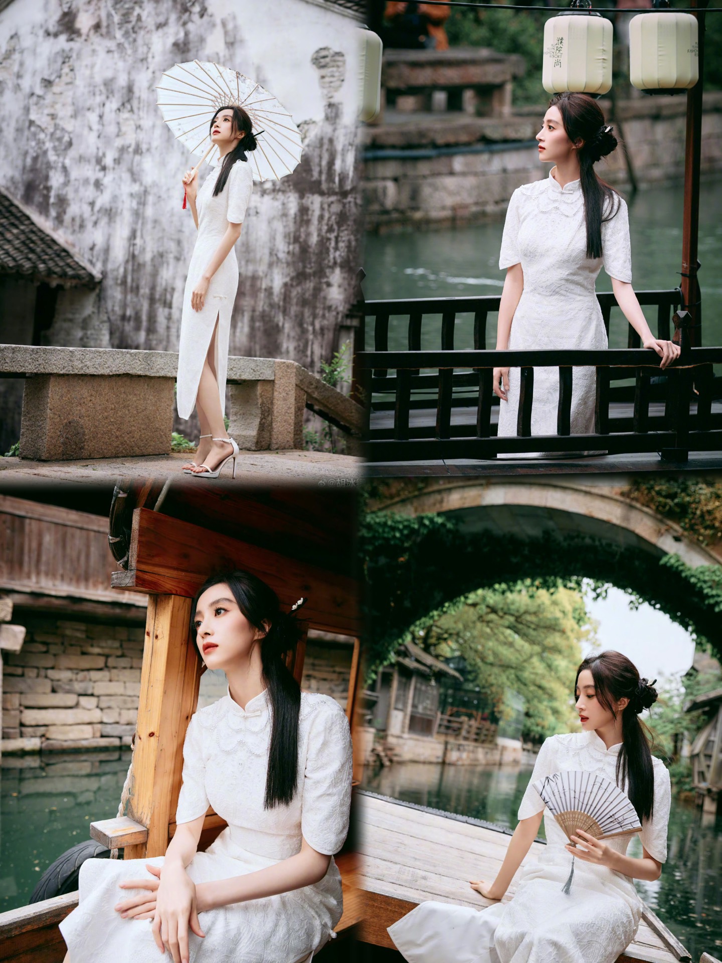 胡冰卿古色古韵 化身温柔婉约的江南美人