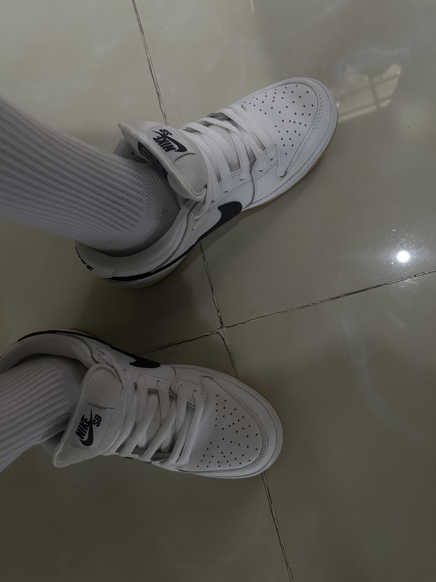 custom review-Nike Sb Dunk Low Pro White Gum