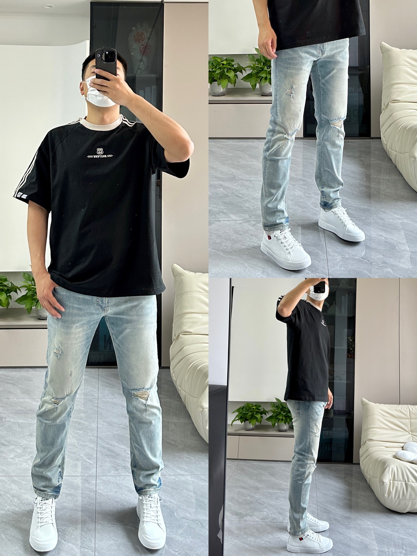 再穿上双白色休闲鞋 这身就很好看90～ —— 99来自 奥康/aokang