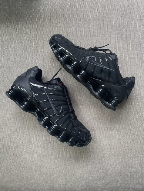 custom review-Nike Shox TL Series Устойчивый к истиранию Низкий Топ Повседневные Городские Кроссовки для Коммуникативных Беговых Женские Черные