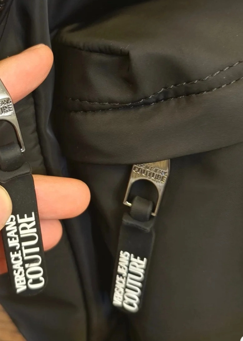 custom review-VERSACE JEANS COUTURE Полиэстер Рюкзак Большой Мужской Черный