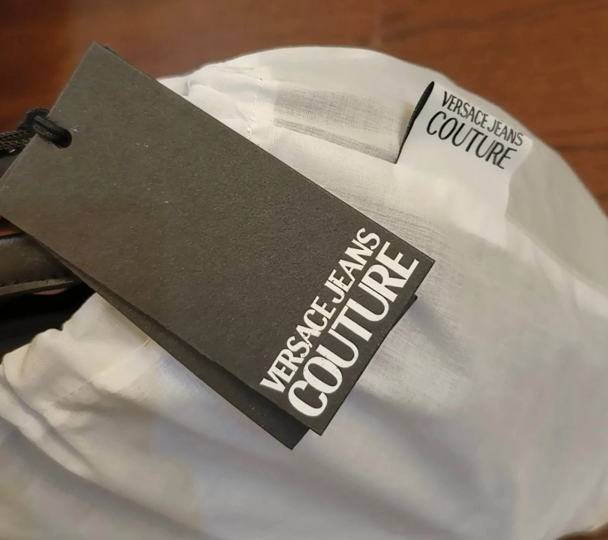 custom review-VERSACE JEANS COUTURE Полиэстер Рюкзак Большой Мужской Черный