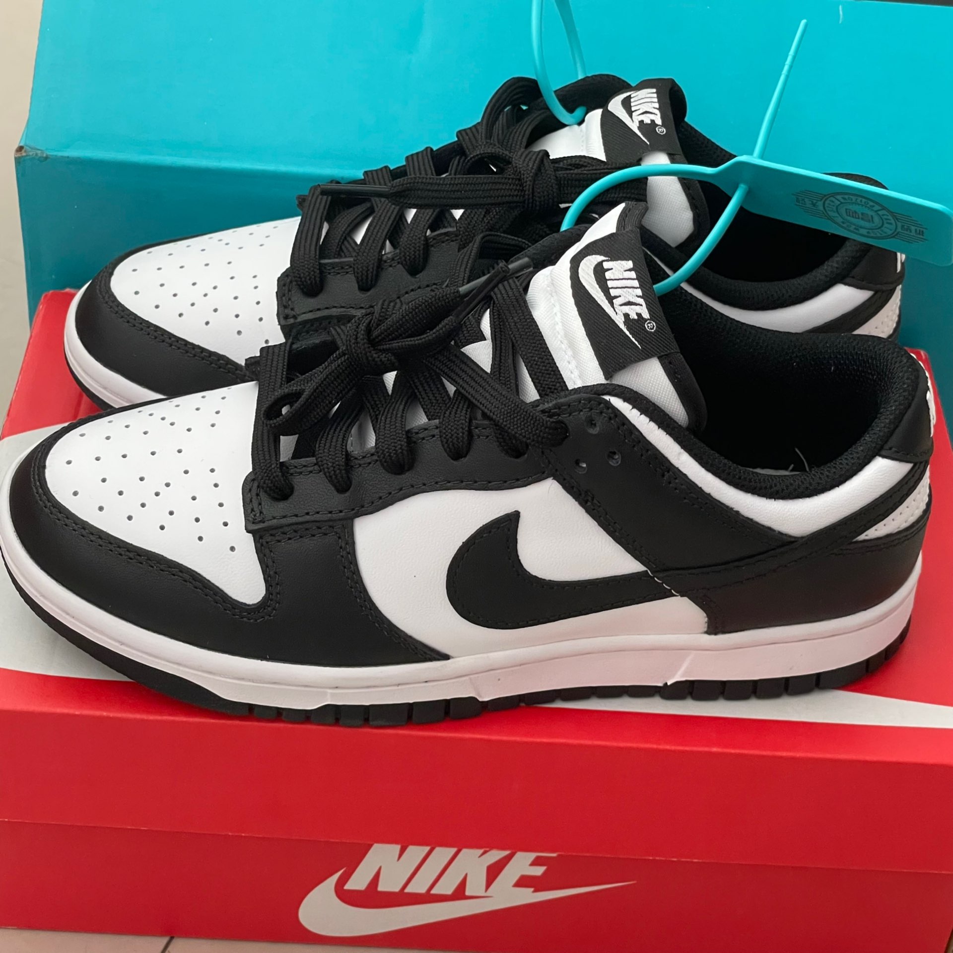 custom review-Nike Dunk 'Белый Черный' Панда Устойчивые к истиранию Низкие Кроссовки для скейтбординга Женские Черный белый